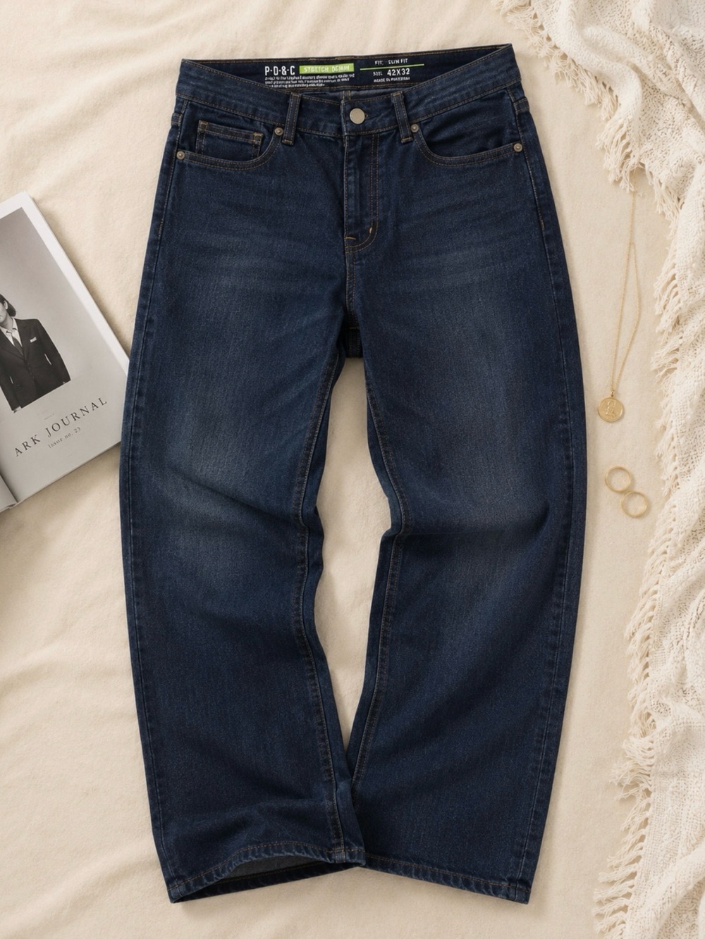 PD&C Relaxed Straight Dark Blue Jeans